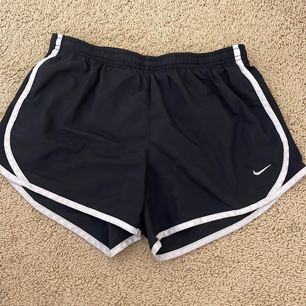 Nike dry fit shorts, size S, black with white seams